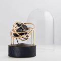 Planet Gold - Black Base - Ostrich Legs Leather Bernard Favre